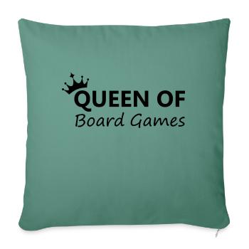 Boardgame Chess Backgammon Game Night - Sofa pillowcase 17,3'' x 17,3'' (45 x 45 cm) - cypress green - Front