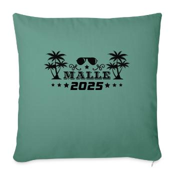 MALLE 2025 - Housse de coussin décorative 45 x 45 cm - vert sapin - Devant