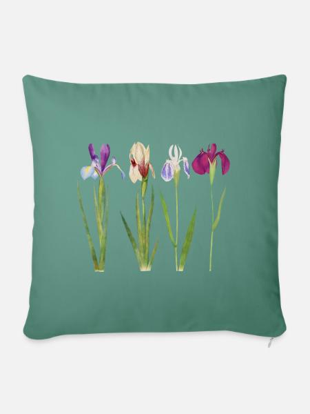 Iris - Sofakissenbezug 45 x 45 cm - Tanngrün