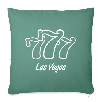 Las Vegas 777 Slot machine Vintage - Sofa pillowcase 17,3'' x 17,3'' (45 x 45 cm) - cypress green - Front
