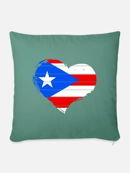 Puerto Rico - Sofakissenbezug 45 x 45 cm - Tanngrün