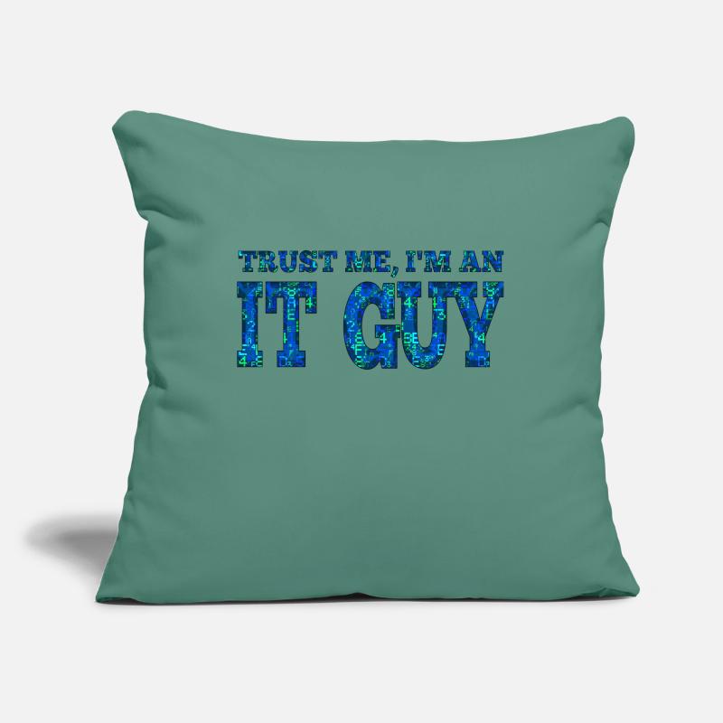 IT guy support geek computer computer geek technician Sofa pillowcase 17,3'' x 17,3'' (45 x 45 cm)