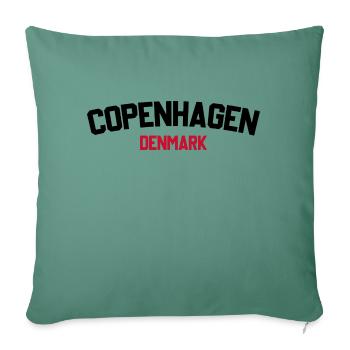 Copenhagen, Denmark - Sofa pillowcase 17,3'' x 17,3'' (45 x 45 cm) - cypress green - Front