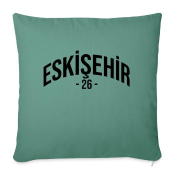 Eskisehir 26 Turkey Turkiye Gift Holiday TR TUR - Sofa pillowcase 17,3'' x 17,3'' (45 x 45 cm) - cypress green - Front
