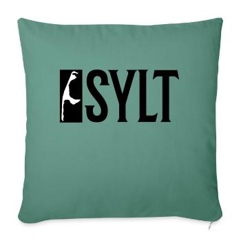 Sylt Holidays - Sofa pillowcase 17,3'' x 17,3'' (45 x 45 cm) - cypress green - Front