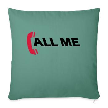 call_me_2c - Sofa pillowcase 17,3'' x 17,3'' (45 x 45 cm) - cypress green - Front