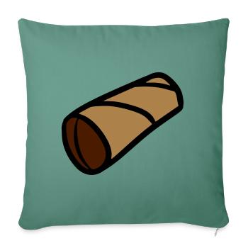 Toilet paper roll Empty toilet paper - Sofa pillowcase 17,3'' x 17,3'' (45 x 45 cm) - cypress green - Front