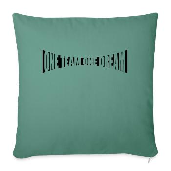 Gebogen One Team - Sofa pillowcase 17,3'' x 17,3'' (45 x 45 cm) - cypress green - Front