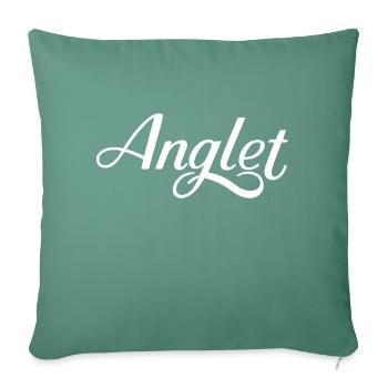 Anglet - Housse de coussin décorative 45 x 45 cm - vert sapin - Devant