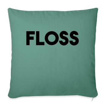 FIL DENTAIRE - Housse de coussin décorative 45 x 45 cm - vert sapin - Devant