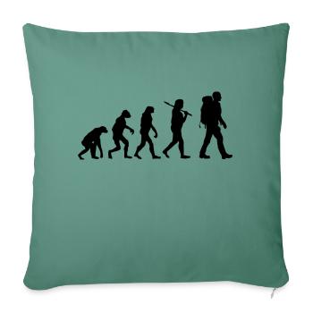 Voyage - Housse de coussin décorative 45 x 45 cm - vert sapin - Devant
