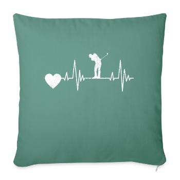 Golf saying golf ball golf club golf player - Sofa pillowcase 17,3'' x 17,3'' (45 x 45 cm) - cypress green - Front