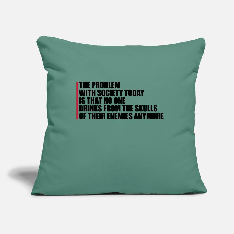 drinks from enemies skulls Sofa pillowcase 17,3'' x 17,3'' (45 x 45 cm)