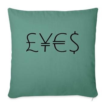 Lyes eras light ITC 001 001 - Housse de coussin décorative 45 x 45 cm - vert sapin - Devant