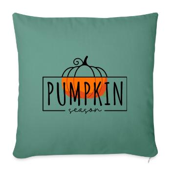 pumpkin season - Sofa pillowcase 17,3'' x 17,3'' (45 x 45 cm) - cypress green - Front