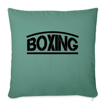 Boxing Boxes - Sofa pillowcase 17,3'' x 17,3'' (45 x 45 cm) - cypress green - Front