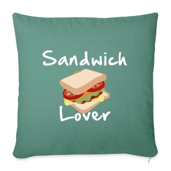 Sandwich lover Toast Bacon - Sofakissenbezug 45 x 45 cm - Tanngrün - Vorne