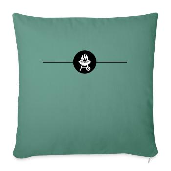 Grill Symbol Grilling Line - Sofa pillowcase 17,3'' x 17,3'' (45 x 45 cm) - cypress green - Front