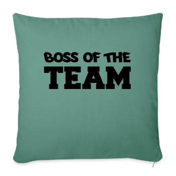 boss_of_the_team - Sofakissenbezug 45 x 45 cm - Tanngrün - Vorne