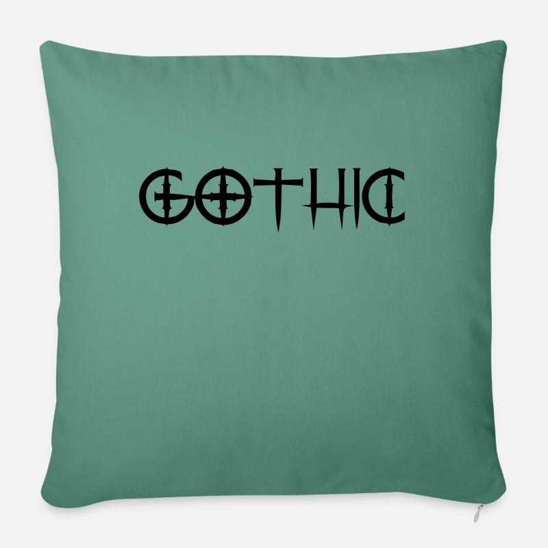 gothic - Housse de coussin décorative 45 x 45 cm - vert sapin