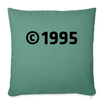 Copyright 1995 - Sofa pillowcase 17,3'' x 17,3'' (45 x 45 cm) - cypress green - Front