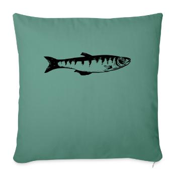 fish514 - Sofakissenbezug 45 x 45 cm - Tanngrün - Vorne