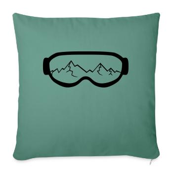risse kaputt gesprungen berge fahren snowboard ski - Sofakissenbezug 45 x 45 cm - Tanngrün - Vorne