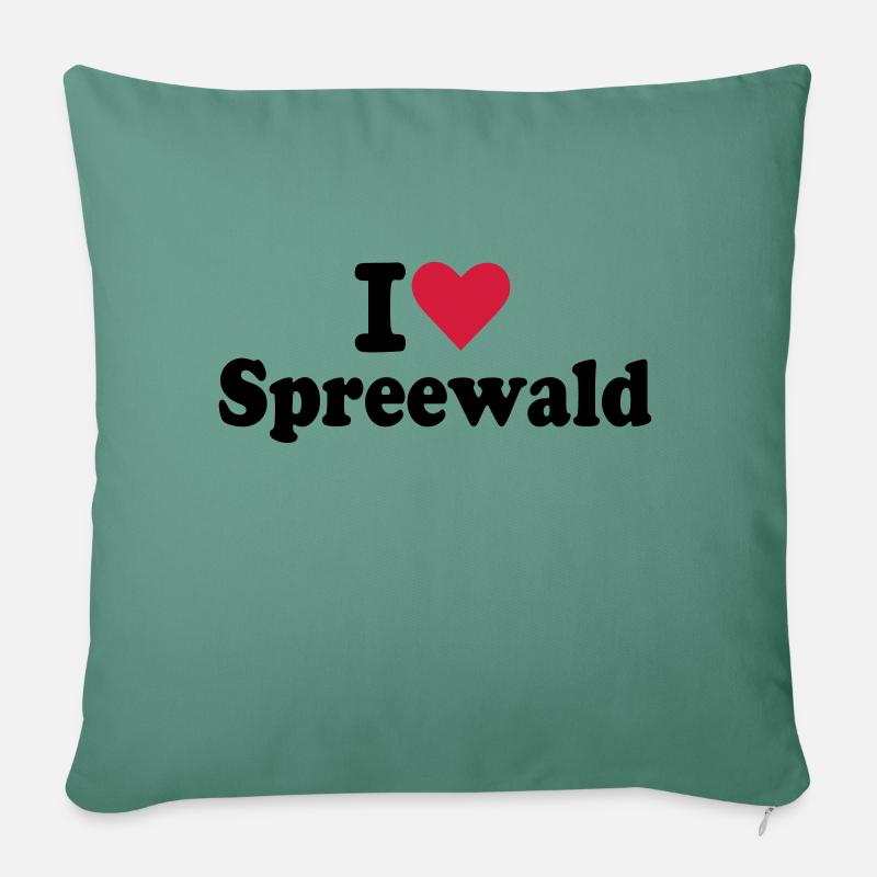 Spreewald - Sofakissenbezug 45 x 45 cm - Tanngrün