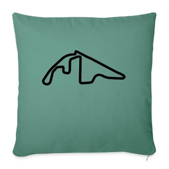 Abu Dhabi Circuit - Sofa pillowcase 17,3'' x 17,3'' (45 x 45 cm) - cypress green - Front