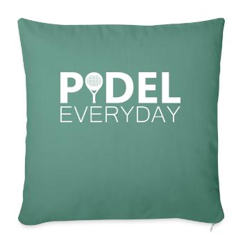 Padel everyday - Sofa pillowcase 17,3'' x 17,3'' (45 x 45 cm) - cypress green - Front