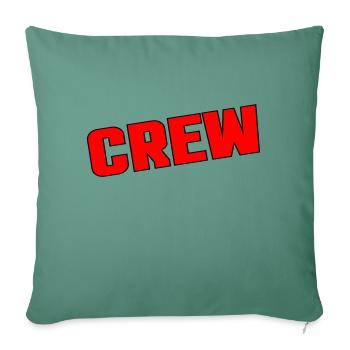Équipage - Housse de coussin décorative 45 x 45 cm - vert sapin - Devant