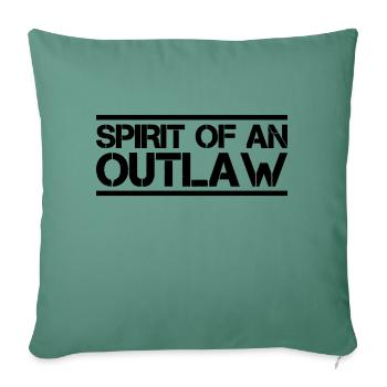 Outlaw Spirit - Sofa pillowcase 17,3'' x 17,3'' (45 x 45 cm) - cypress green - Front