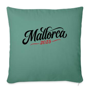 Mallorca 2025 - Sofa pillowcase 17,3'' x 17,3'' (45 x 45 cm) - cypress green - Front