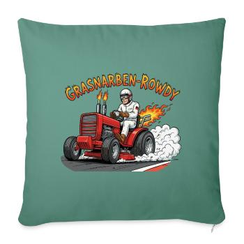 Truie d’herbe Hooligan - Housse de coussin décorative 45 x 45 cm - vert sapin - Devant