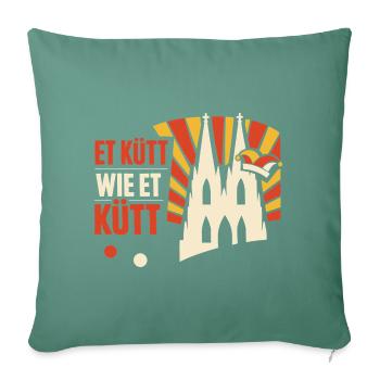 Carnival Cologne Alaaf Gift Funny - Sofa pillowcase 17,3'' x 17,3'' (45 x 45 cm) - cypress green - Front