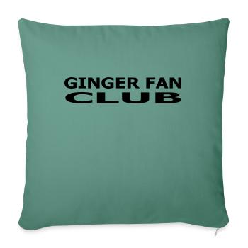 Ginger Fan Club - Sofa pillowcase 17,3'' x 17,3'' (45 x 45 cm) - cypress green - Front