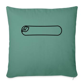 Snow boarder - Sofa pillowcase 17,3'' x 17,3'' (45 x 45 cm) - cypress green - Front