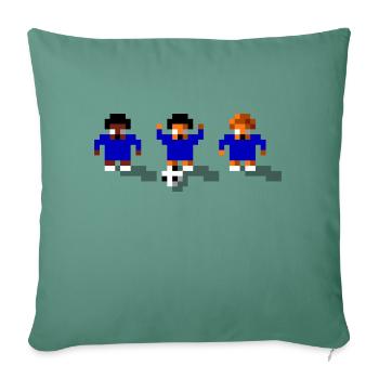 Soccer Blue - Sofa pillowcase 17,3'' x 17,3'' (45 x 45 cm) - cypress green - Front