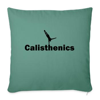 Calisthenics - Sofa pillowcase 17,3'' x 17,3'' (45 x 45 cm) - cypress green - Front