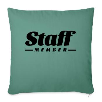 staff member - Sofa pillowcase 17,3'' x 17,3'' (45 x 45 cm) - cypress green - Front