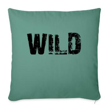 Wild - Sofakissenbezug 45 x 45 cm - Tanngrün - Vorne