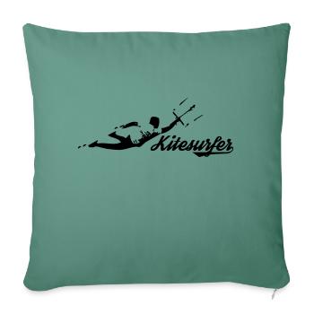 Freestyle Kitesurfer - Sofakissenbezug 45 x 45 cm - Tanngrün - Vorne