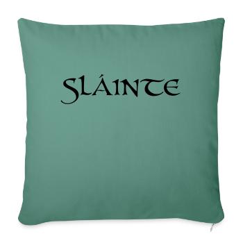 Slainte text de - Sofakissenbezug 45 x 45 cm - Tanngrün - Vorne