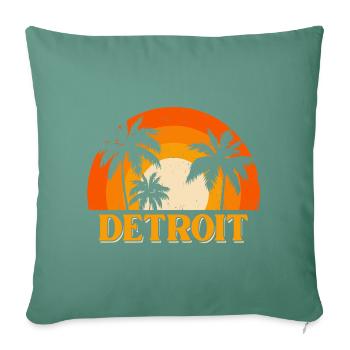Detroit - Housse de coussin décorative 45 x 45 cm - vert sapin - Devant