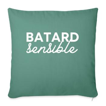 Batard sensible - Housse de coussin décorative 45 x 45 cm - vert sapin - Devant