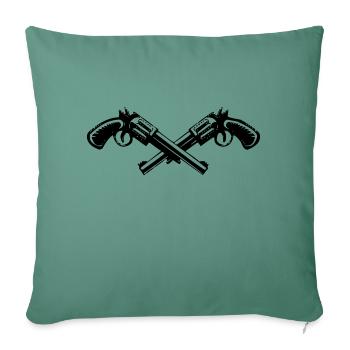 Guns - Sofa pillowcase 17,3'' x 17,3'' (45 x 45 cm) - cypress green - Front