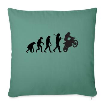 Motorbike - Housse de coussin décorative 45 x 45 cm - vert sapin - Devant