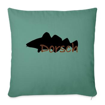 Cod black - Sofa pillowcase 17,3'' x 17,3'' (45 x 45 cm) - cypress green - Front
