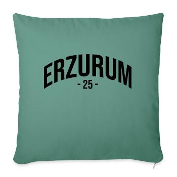 Erzurum 25 Türkei Turkiye Geschenk Urlaub TR Türk - Sofakissenbezug 45 x 45 cm - Tanngrün - Vorne