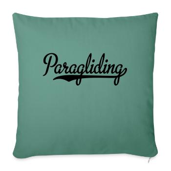 Paragliding - Sofakissenbezug 45 x 45 cm - Tanngrün - Vorne